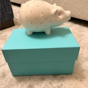 Tiffany & Co. Pink Dotted Piggy Bank